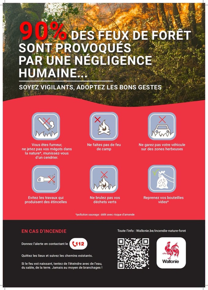 bons gestes feux foret