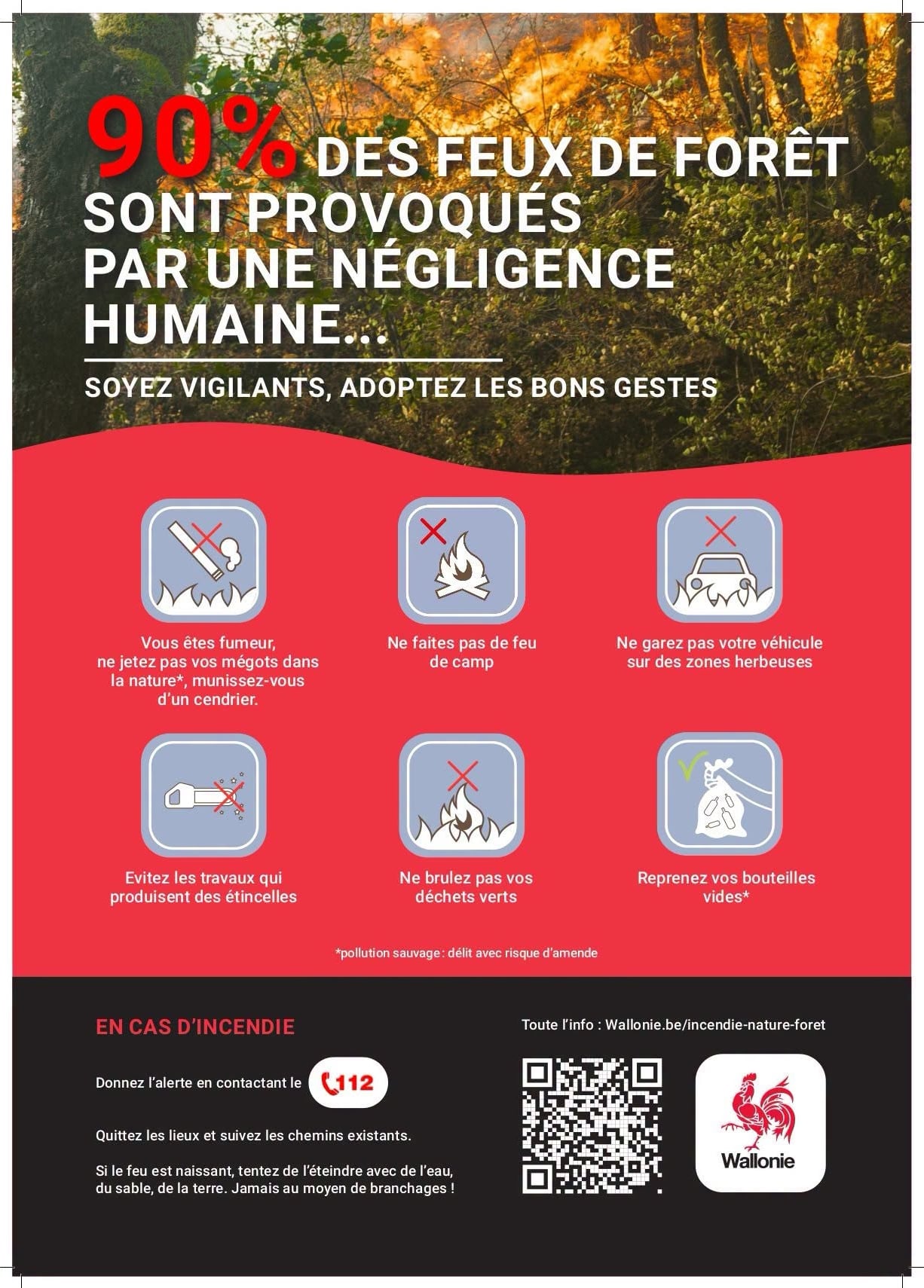 bons gestes feux foret