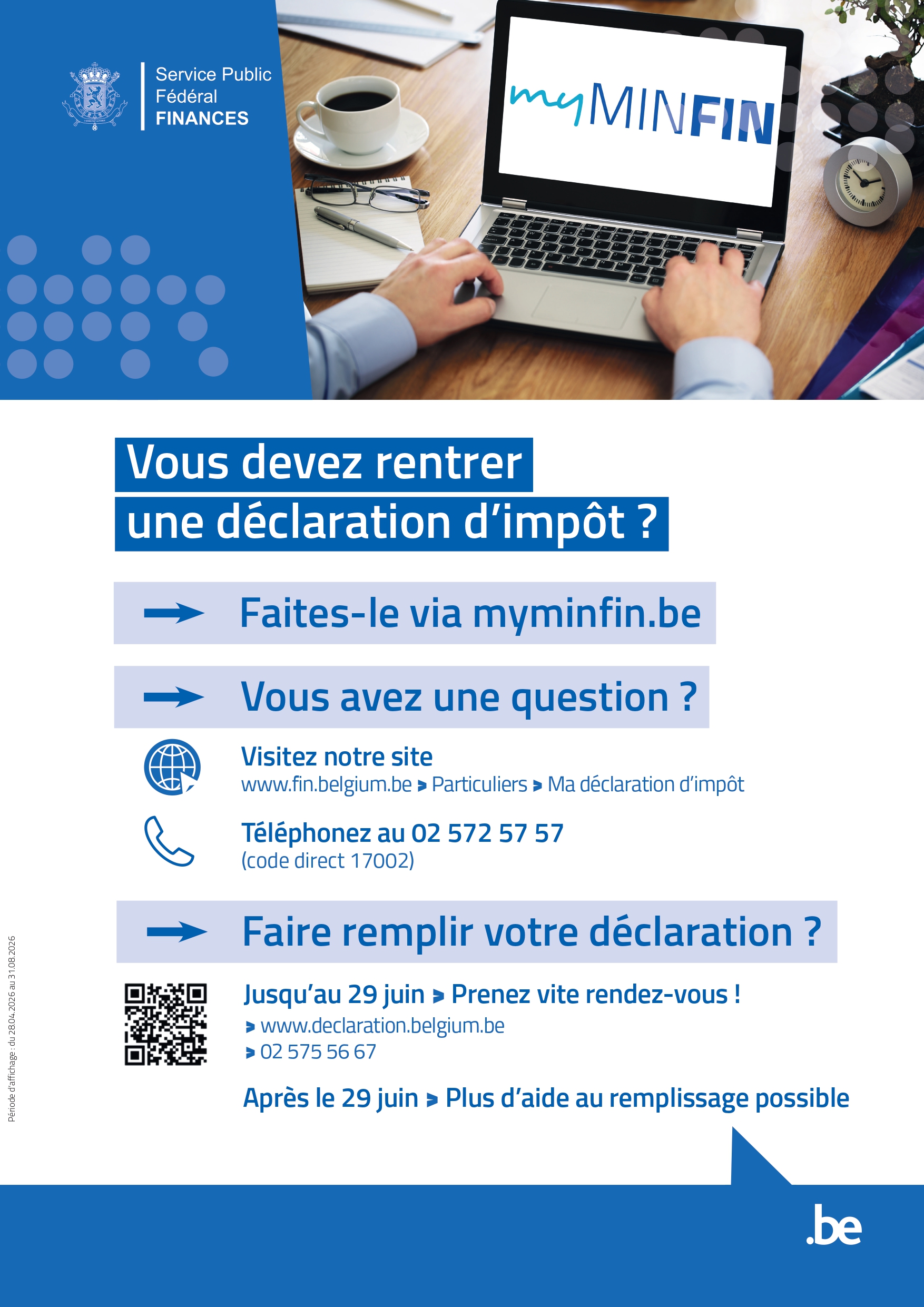 Déclaration d'impôt 2026