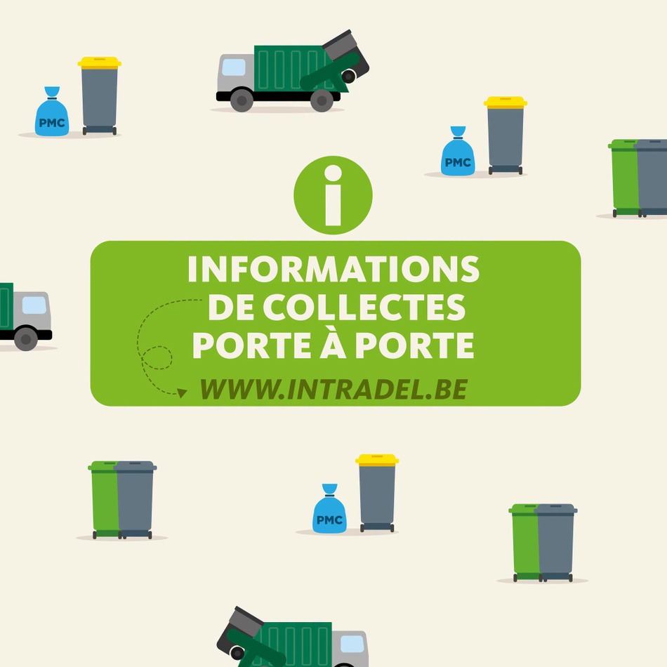 Info Intradel collectes porte à porte
