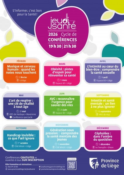 Jeudi santé conférences 2026