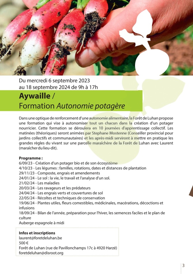 Nourrir Ova Formation autonomie potagère