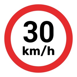 Panneau 30 km h