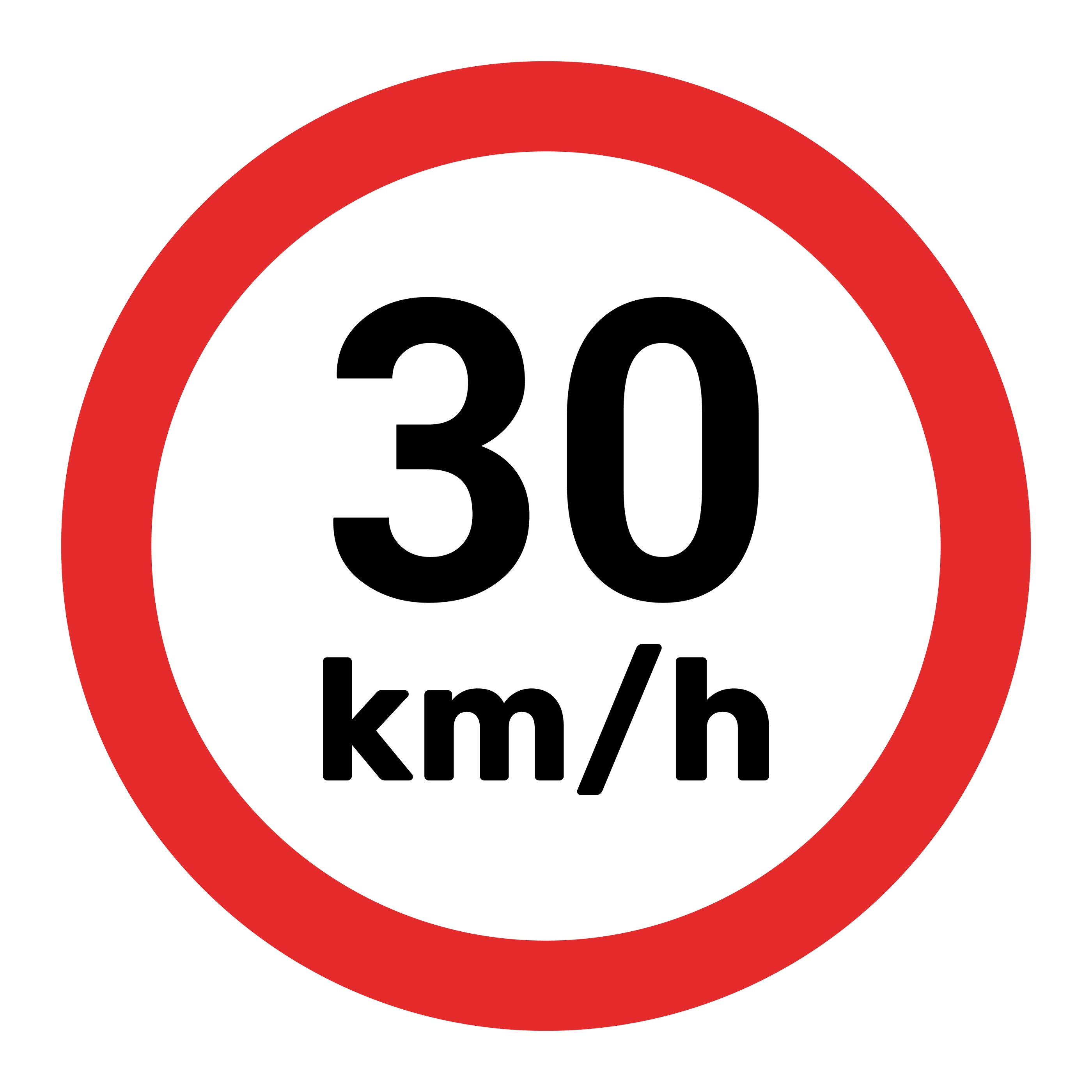 Panneau 30 km h