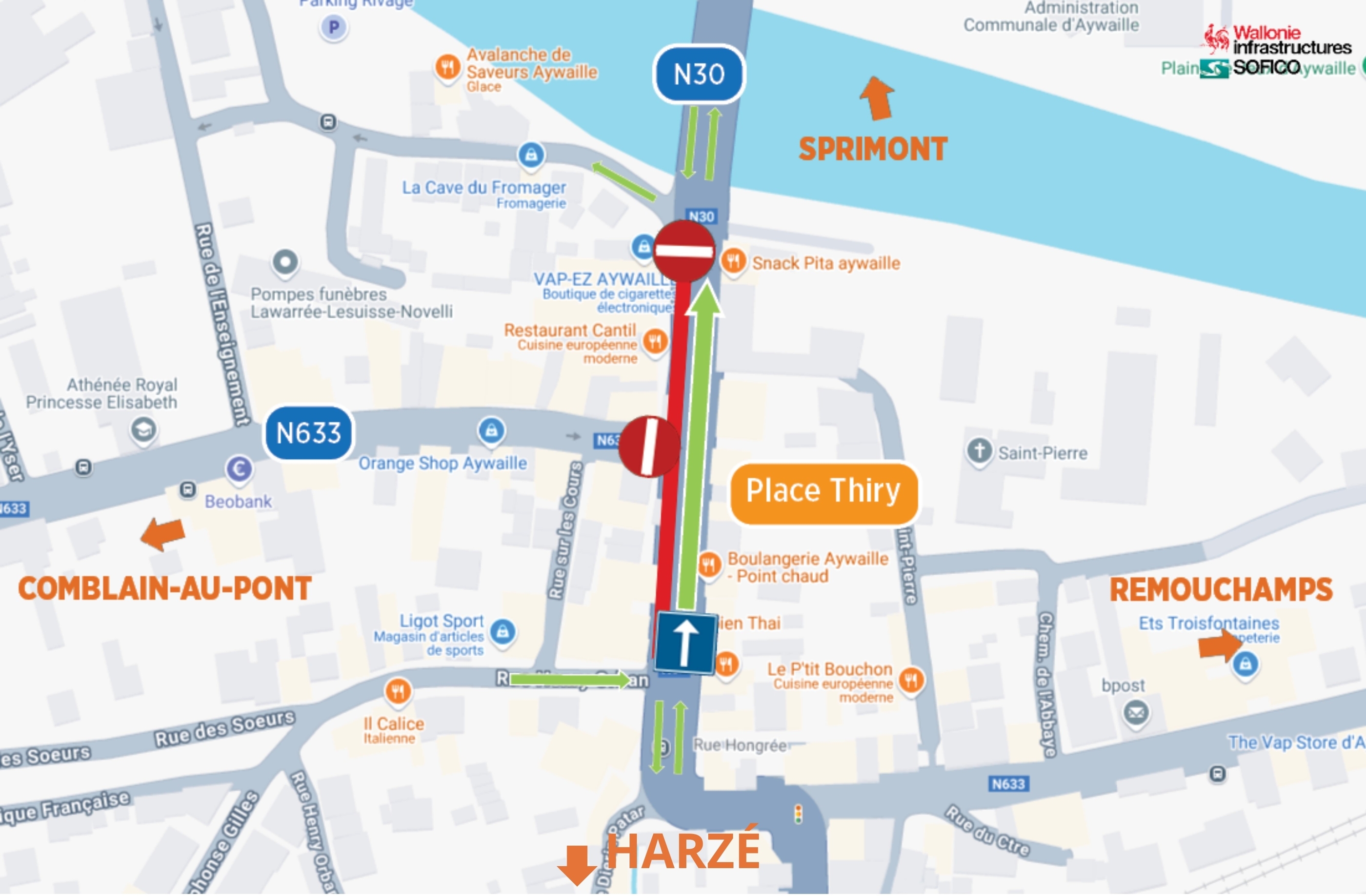 Plan place J. Thiry reconstruction voirie 1