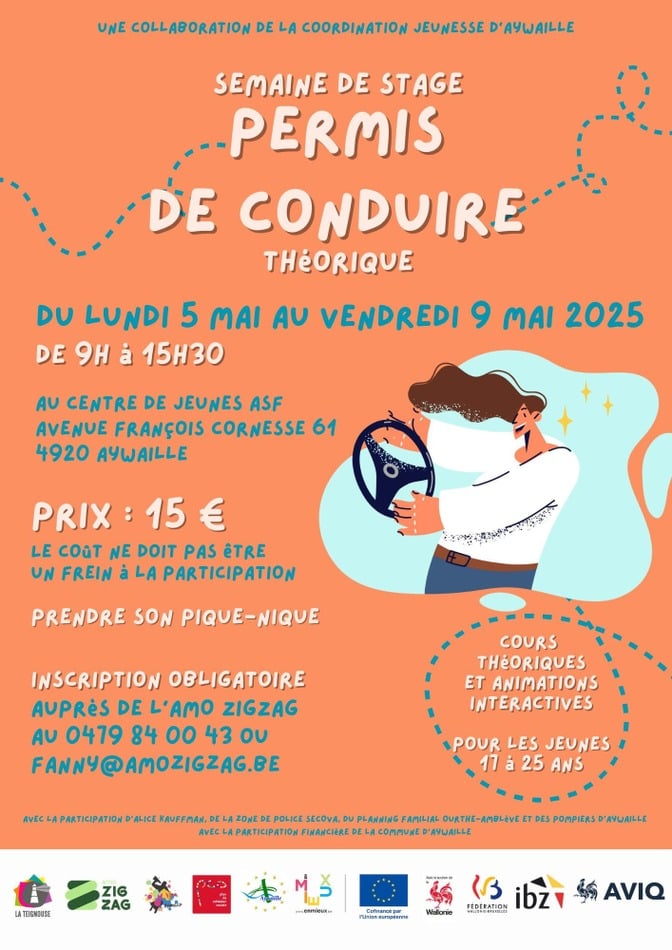 Semaine permis théorique AYW 2025   Du 05 au 09 05 25