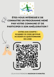 Support contenant le code QR Communes Lecture seule avec logo