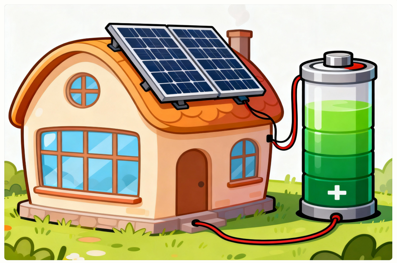 Batterie domestique clipart