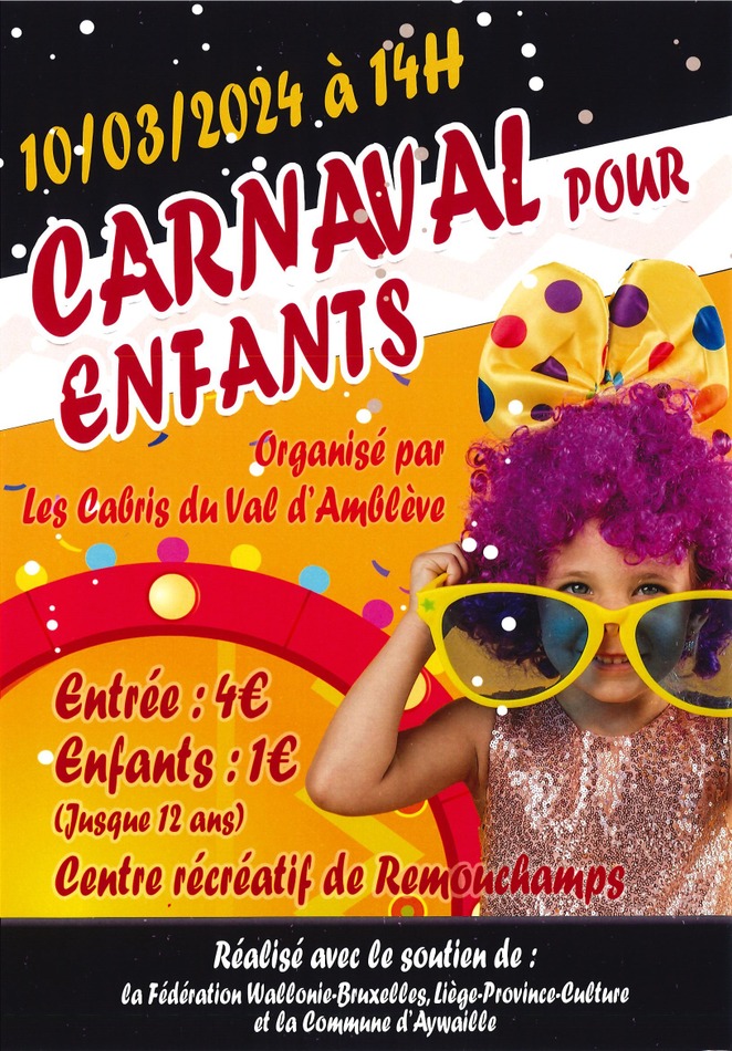 Carnaval pour enfants 2024