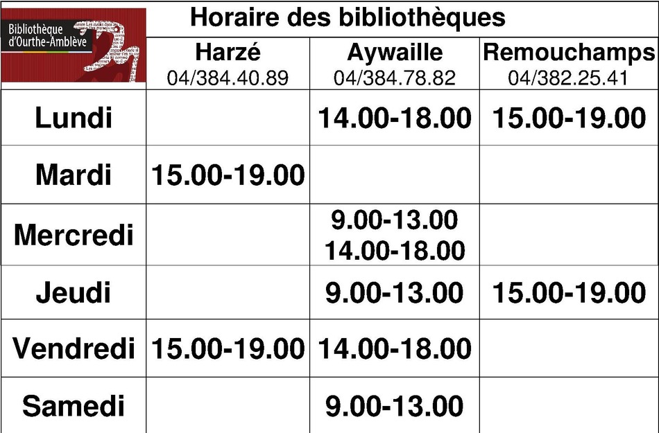 Horaire AY HA SR 2021