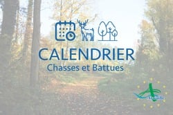 Calendrier des fermetures de chemins forestiers pour motif de chasse