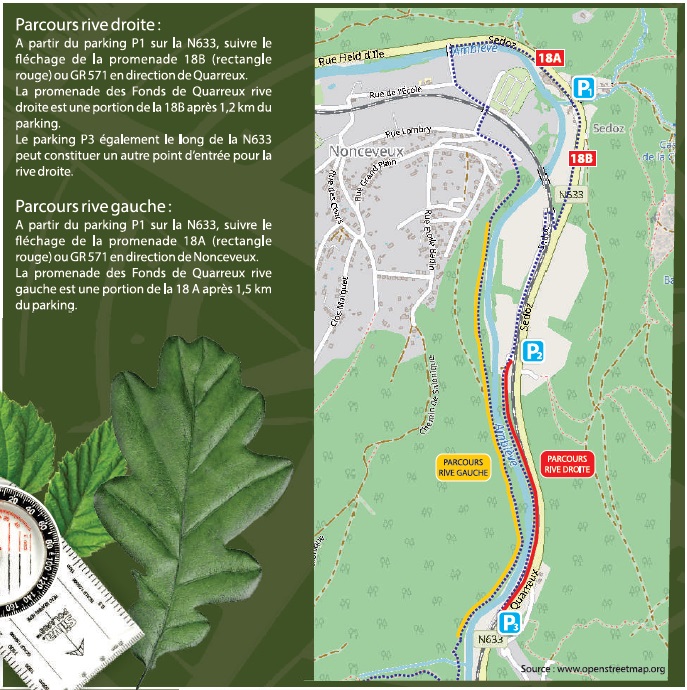 Promenade des Fonds de Quarreux carte