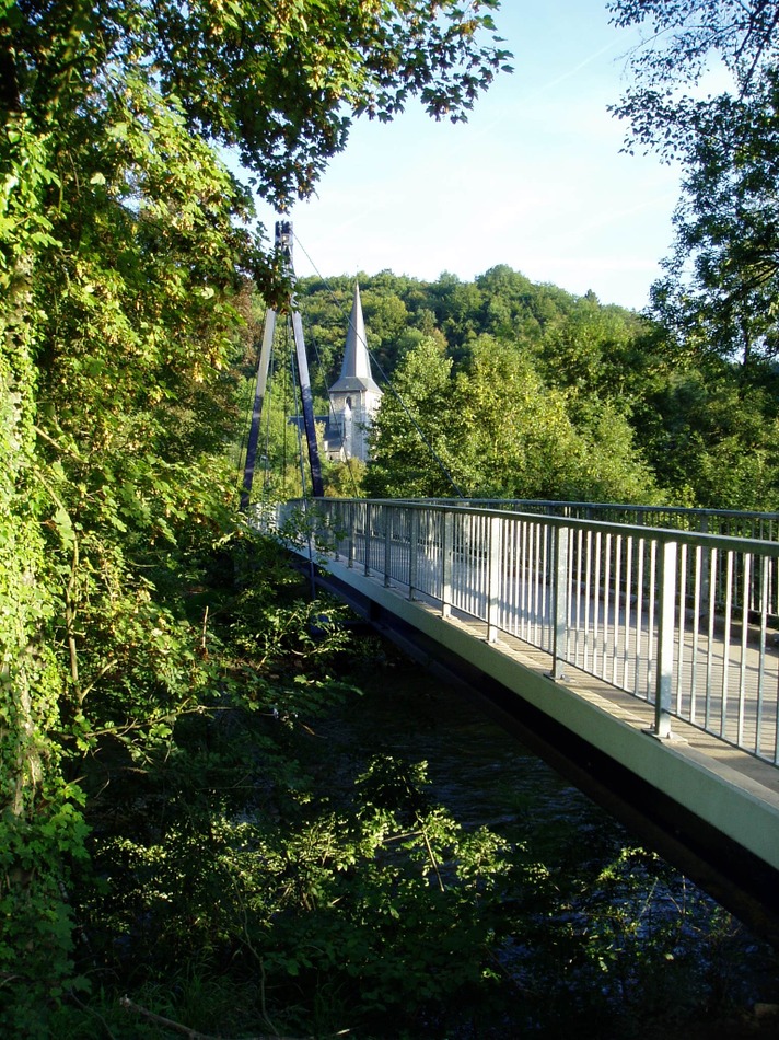 Passerelle haubanée