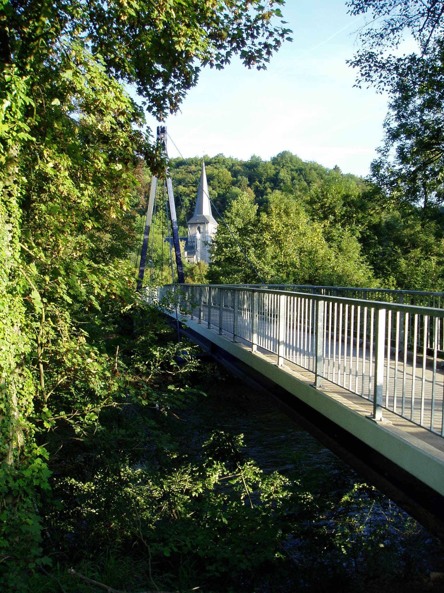 Passerelle haubanée