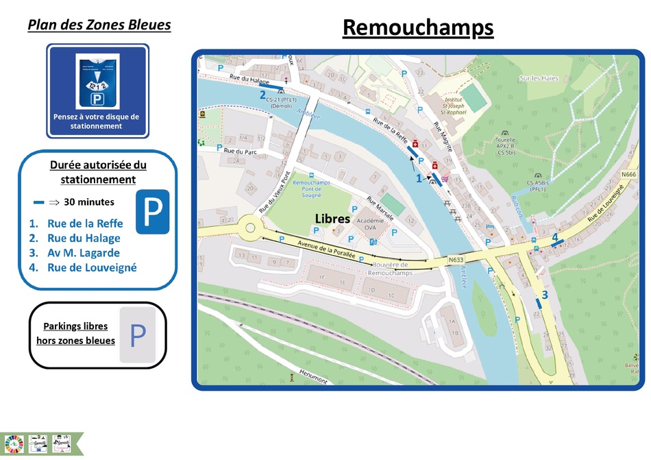 Plan zones bleues parkings libres   Aywaille Remouchamps page 0002