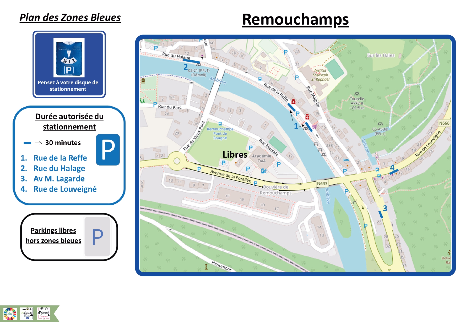 Plan zones bleues parkings libres   Aywaille Remouchamps page 0002